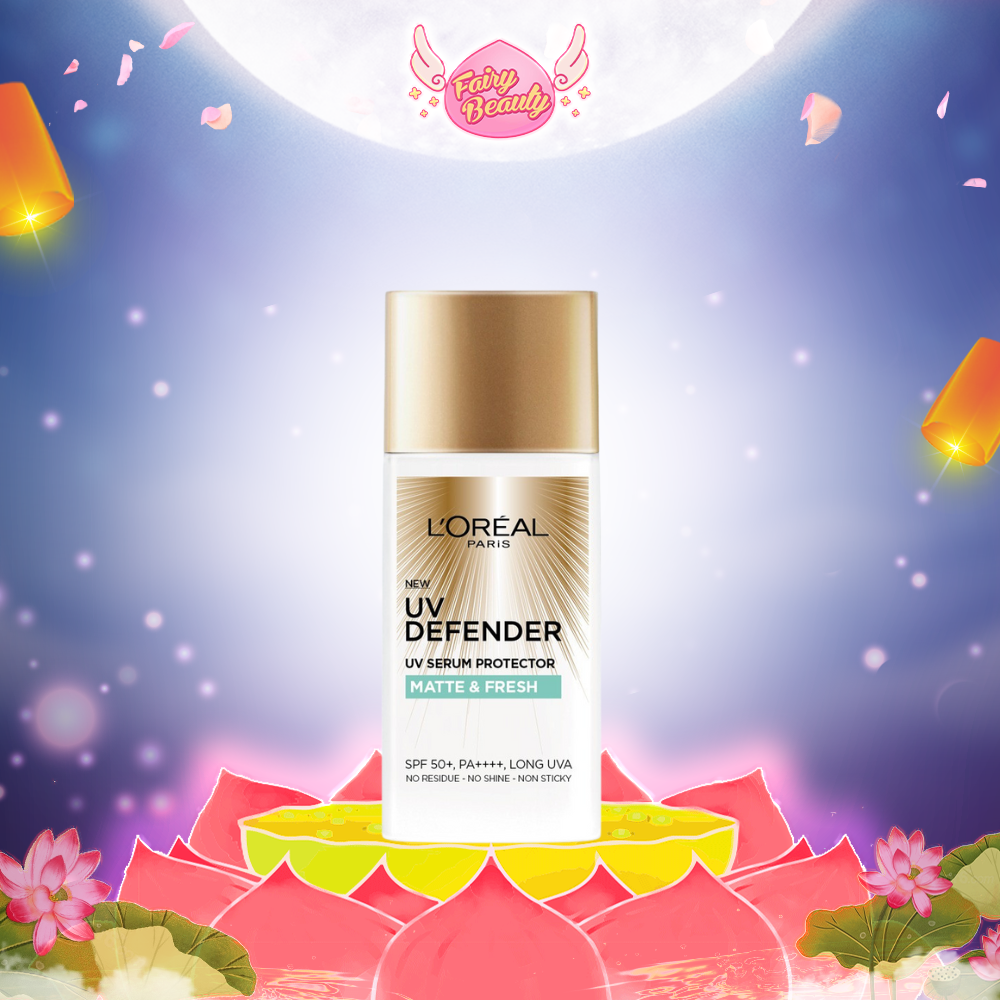 [L'OREAL PARIS] Kem Chống Nắng Giúp Kiểm Soát Dầu Và Thoáng Mịn Làn Da UV Defender SPF 50+/PA++++ Matte & Fresh 50/15ml