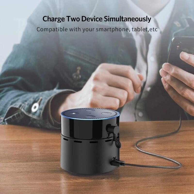 Ugreen UG50757CP612TK 10000mAh pin sạc dự phòng cho loa amazon Echo Dot 2nd thế hệ 2 màu đen - HÀNG CHÍNH HÃNG