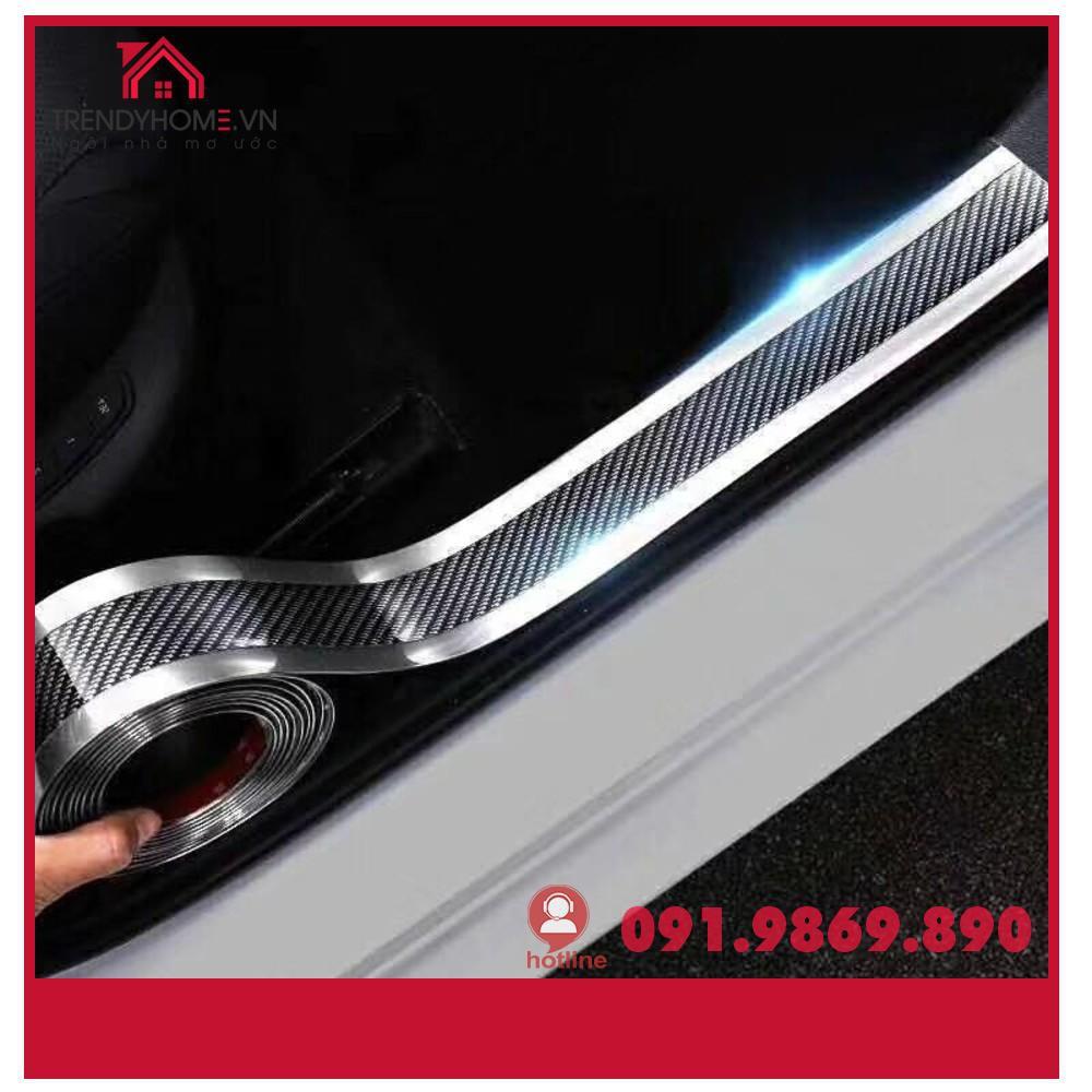 Nẹp carbon chống xước, nẹp nhựa trang trí vân carbon