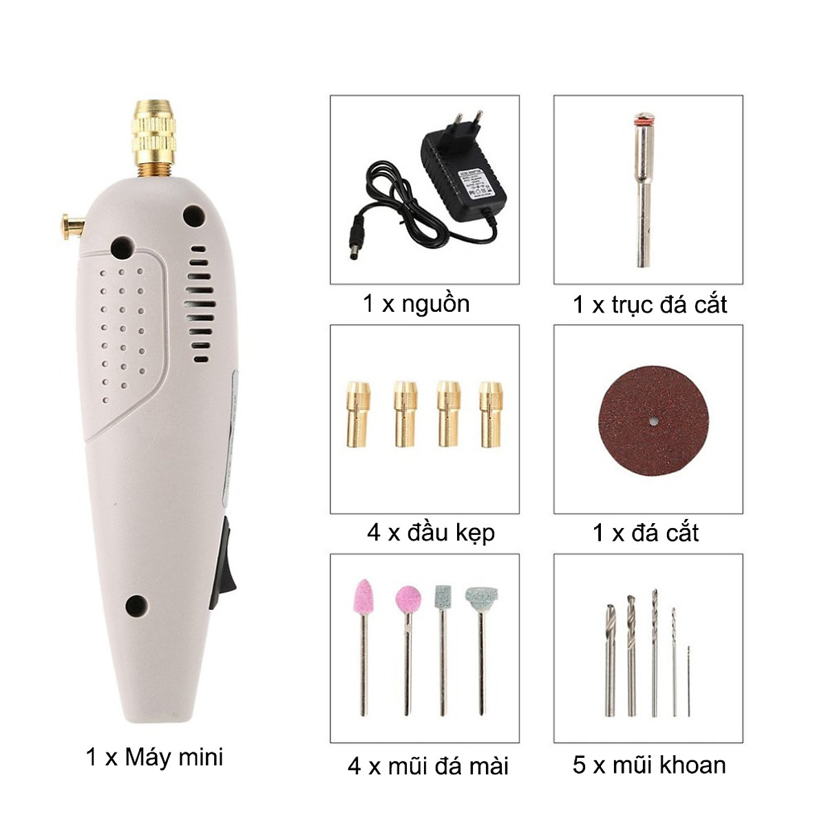 Máy khoan mài cầm tay mini 7w