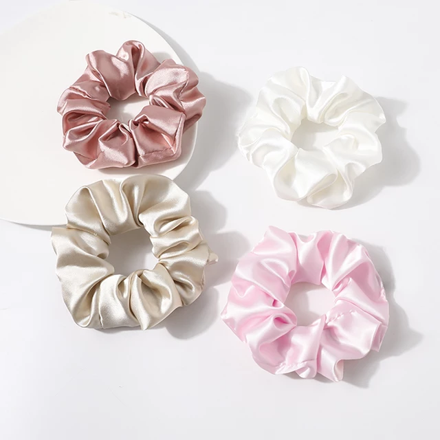 Dây buộc tóc, cột tóc scrunchies lụa dễ thương - Storevanshop CT0008