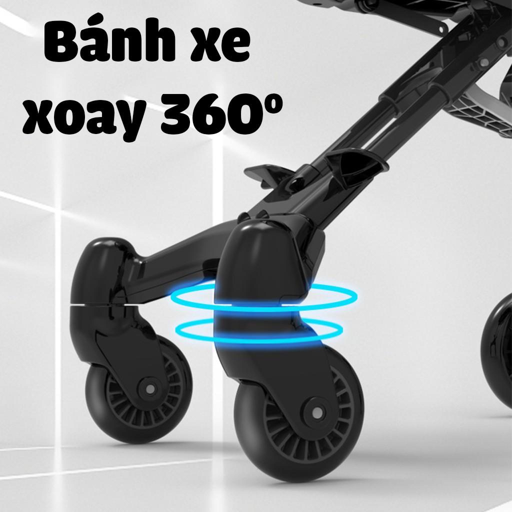 Xe đẩy du lịch gấp gọn cho bé có đai an toàn