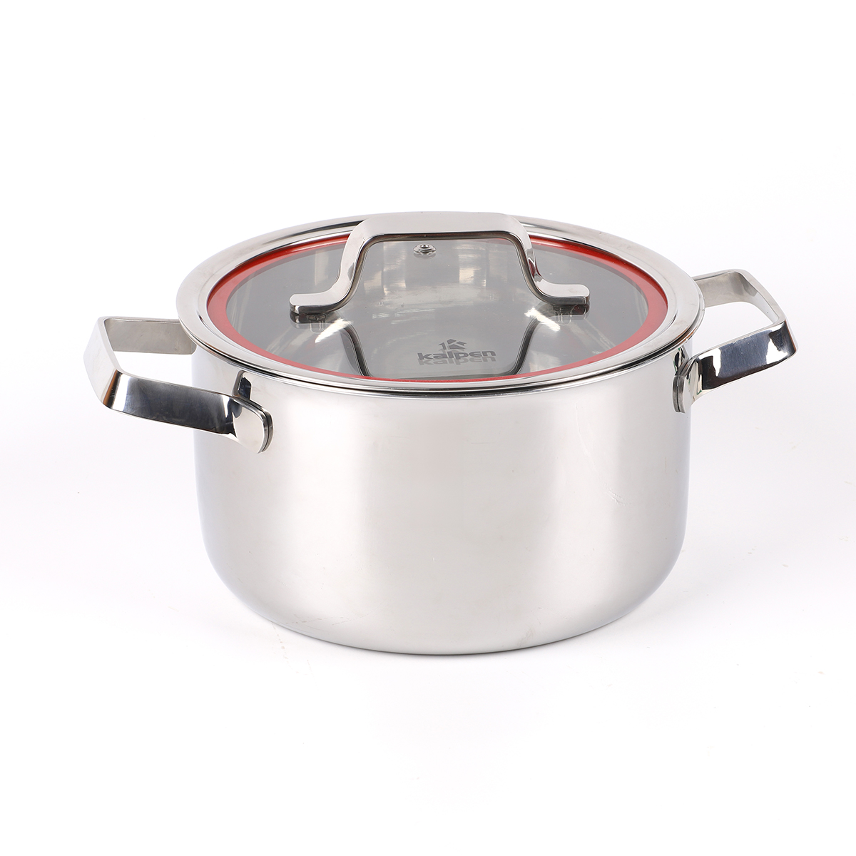 Bộ Nồi INOX 304 Cao Cấp 3 Lớp Liền Khối Emer EM1 Size 16-20-24cm Chính Hãng KALPEN
