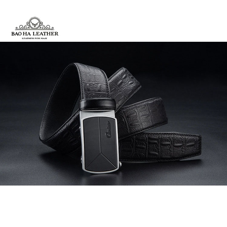 Thắt Lưng Nam Ciartuar BH280 Dây Lưng Nam Da Bò Dập Nổi Vân Da Cá Sấu Sang Trọng Khóa Tự Động Hợp Kim Cao Cấp