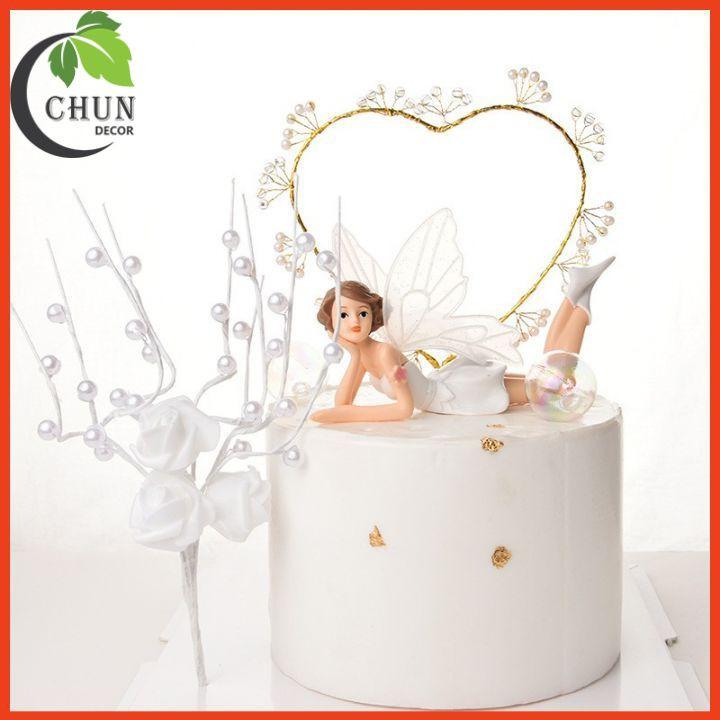 Set 3 thiên thần trang trí kệ tủ, kệ gắn tường, bàn làm việc, giá sách