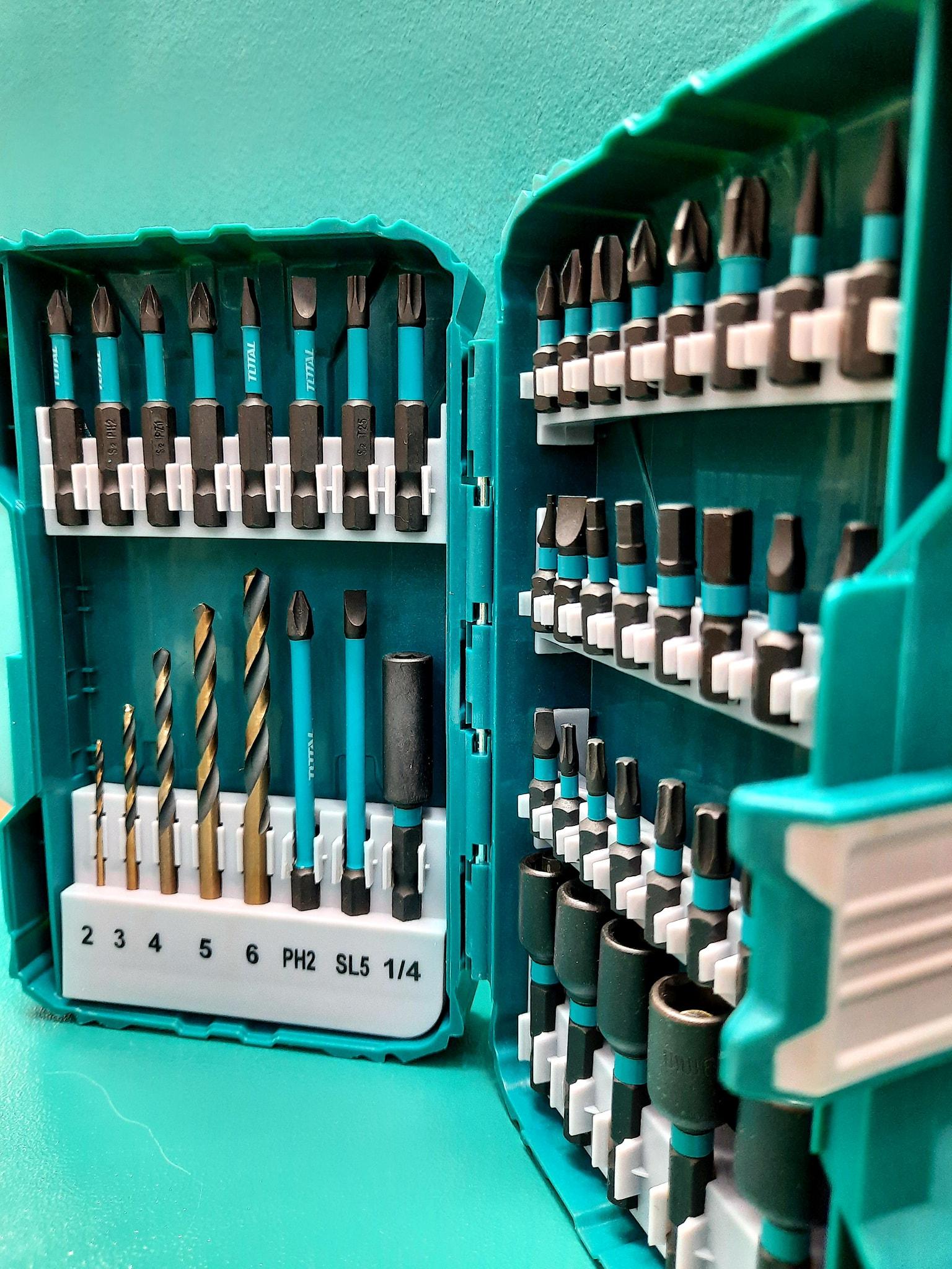 BỘ 45 MŨI SIẾT VÍT TOTAL TACSDL24502 - HÀNG CHÍNH HÃNG