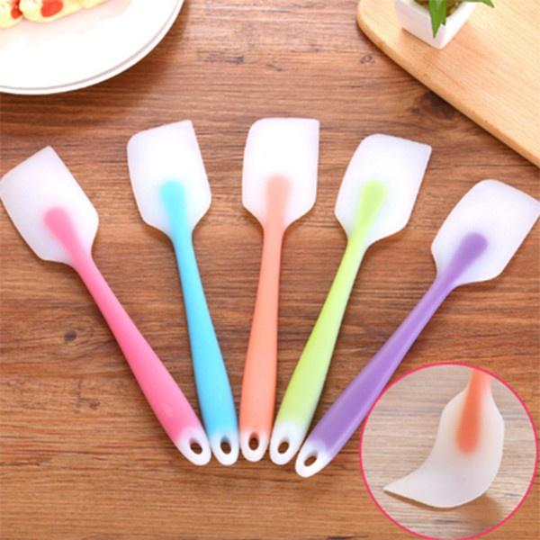 Phới Trộn Bột Làm Bánh Silicon, Cây Vét Spatula cán trong 28cm