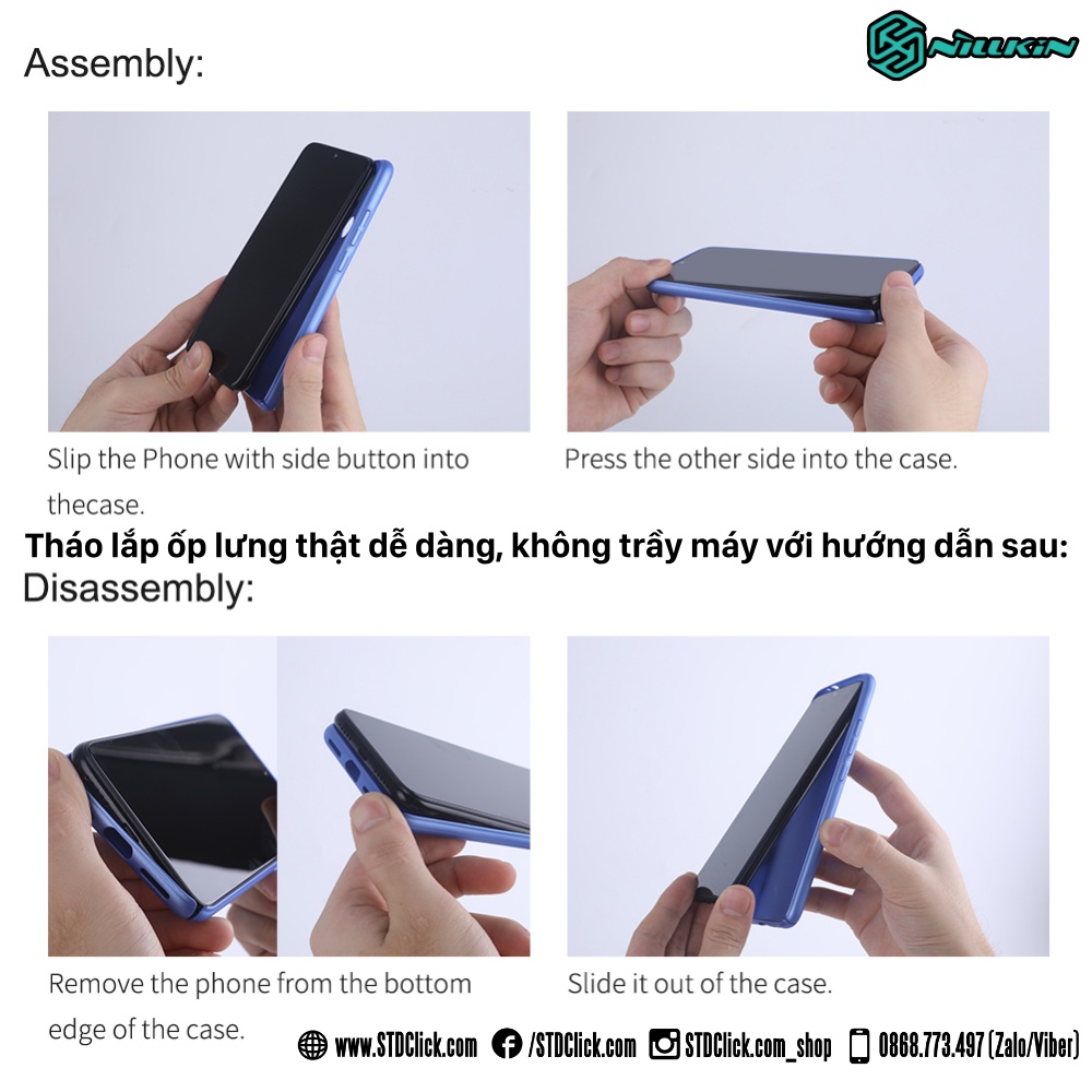ỐP LƯNG DÀNH CHO ĐIỆN THOẠI XIAOMI REDMI NOTE 10 4G - REDMI NOTE 10S NILLKIN NHỰA CỨNG SẦN