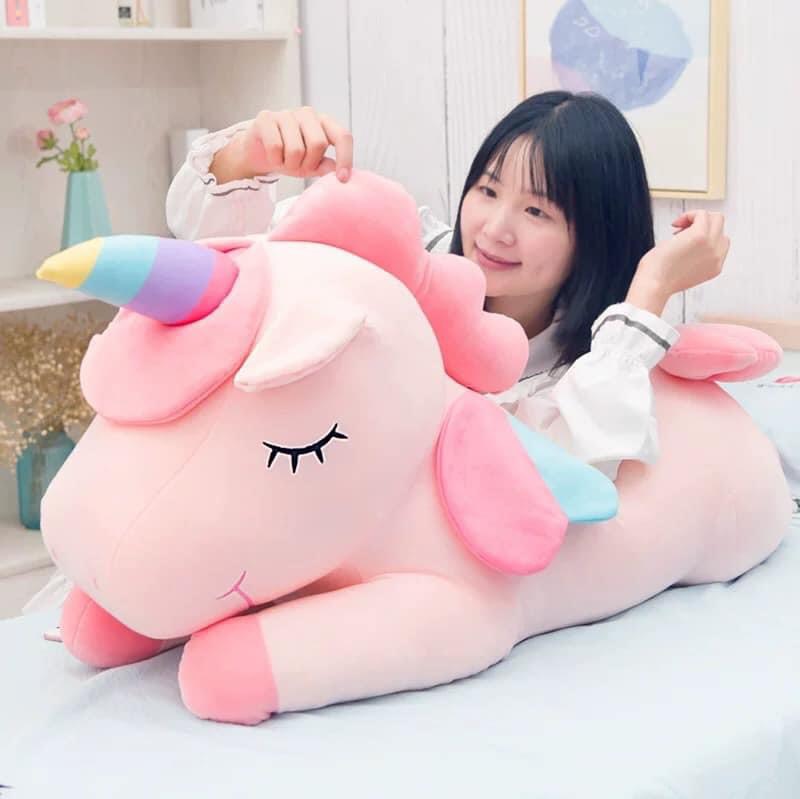 Gối Ôm Hình Thú Cho Bé - Unicorn 90cm