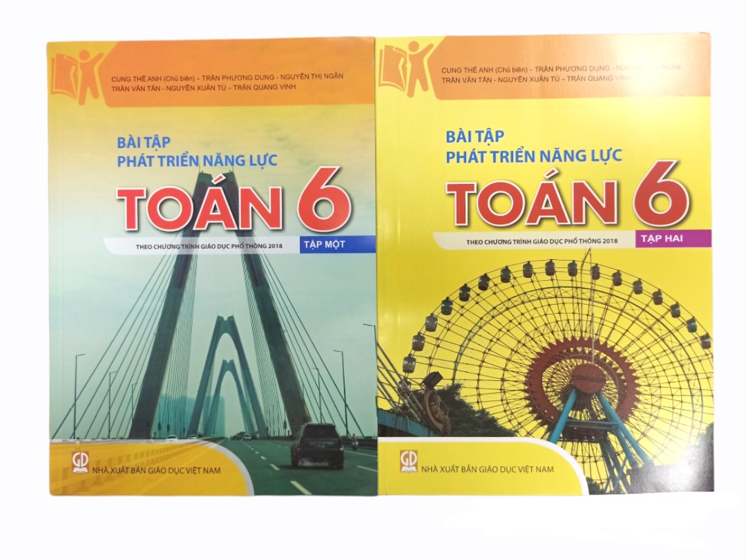 Combo Bài Tập Phát Triển Năng Lực Toán Lớp 6 Tập 1+2