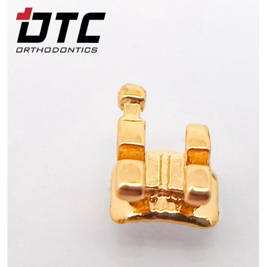 Mắc cài inox thường gold_DTC (Zeal MBT Brackets 345 with hooks Golden) _Mắc cài_Dùng trong nha khoa_Niềng răng_Chỉnh nha [Chính hãng][Ảnh thật]