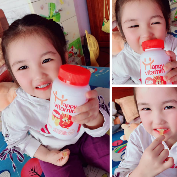 Kẹo dẻo Happy Vitamin Kids cho trẻ từ 1 tuổi