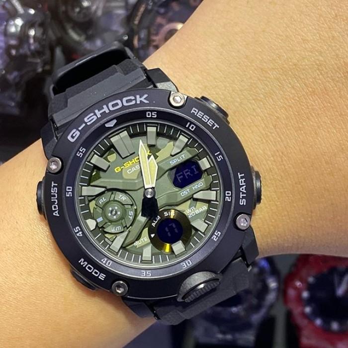 Đồng Hồ Nam Dây Nhựa Casio G-Shock GA-2000SU-1A Chính Hãng - GA-2000SU-1ADR Carbon Core