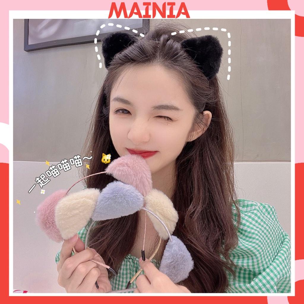 Băng Đô Bờm Cài Tóc Tai Mèo 4 Màu Siêu Xinh Thời Trang Cho Bạn Nữ Mainia Shop