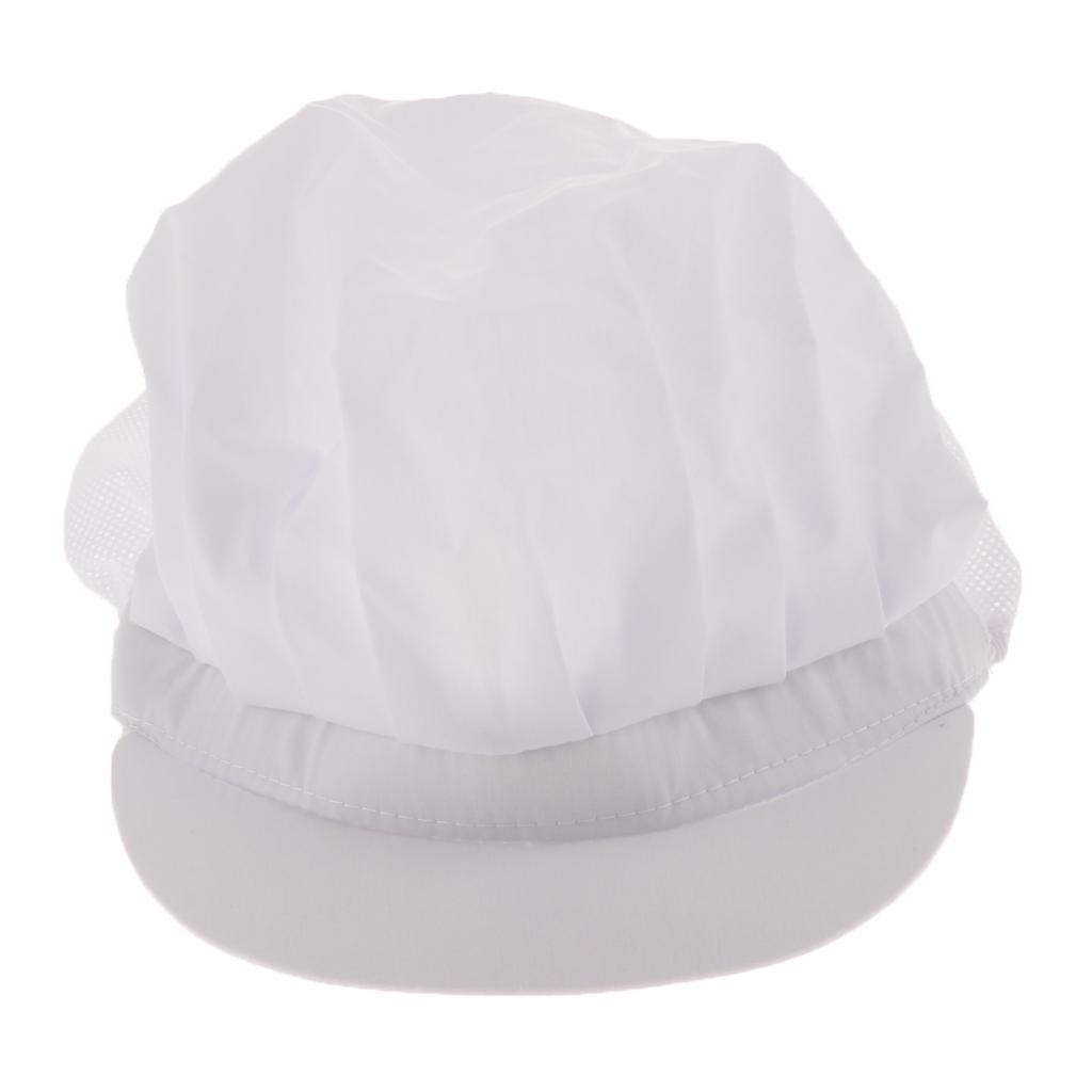 3 Pieces Chef Elastic Cap Hat Adjustable Men Women Kitchen Baker