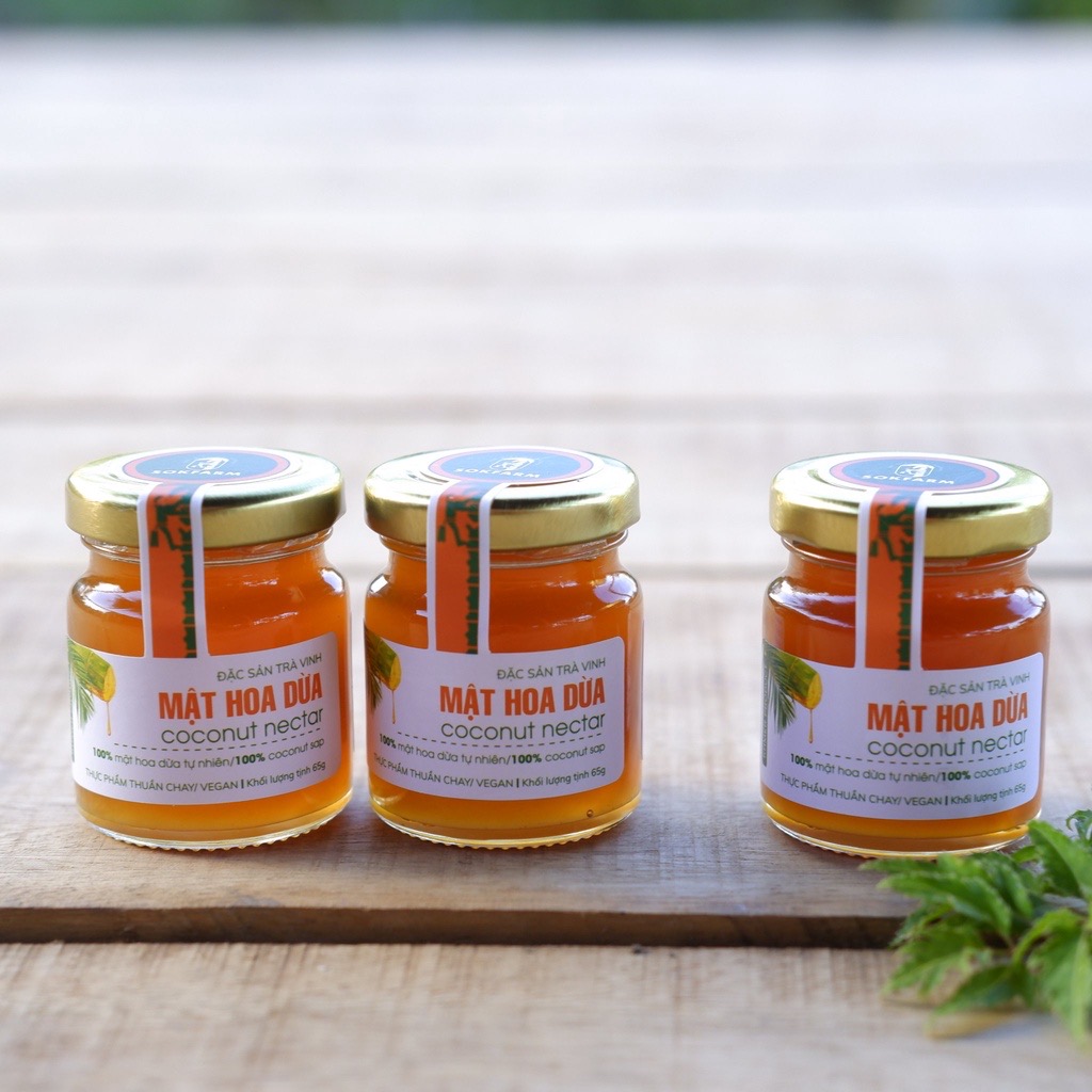 MẬT HOA DỪA - MEKONG HOME - 65 gram - 100% MẬT HOA DỪA NGUYÊN CHẤT