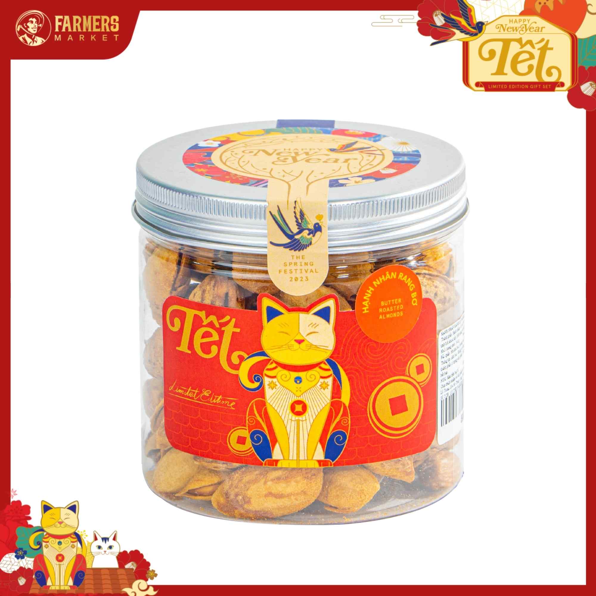Hạnh nhân rang bơ Farmers Fine Foods 140G