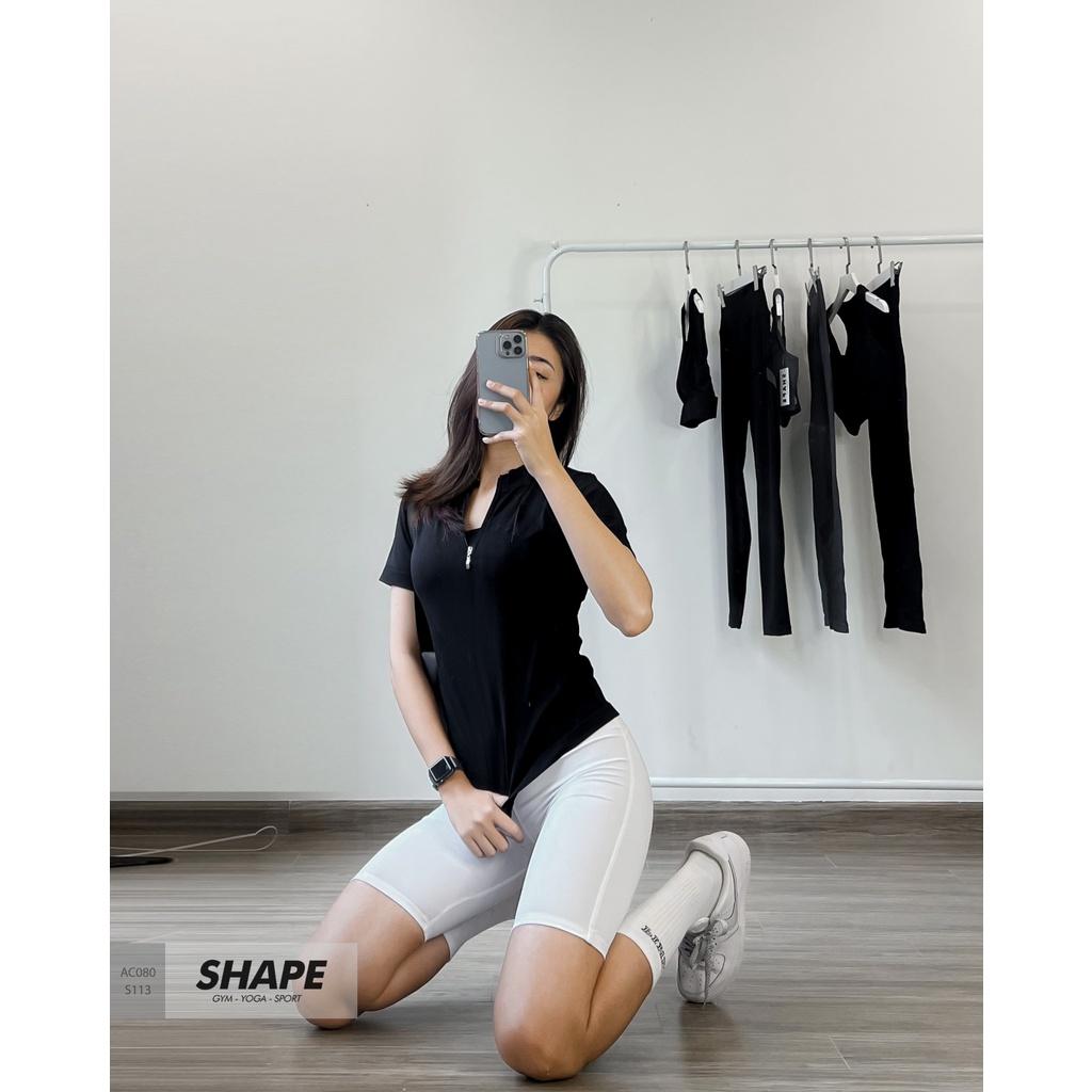Quần biker tập gym trơn nữ chất lượng cao
