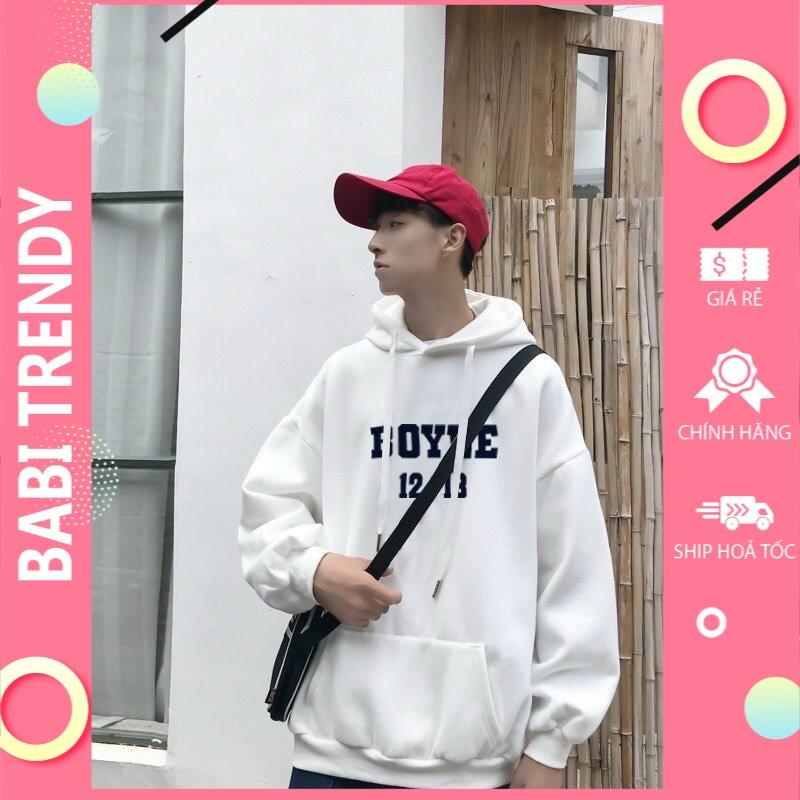 Áo hoodie nam nữ áo khoác Boyne unisex nỉ phong cách ovesize siêu đẹp Form Rộng – ST17 - babitrendy