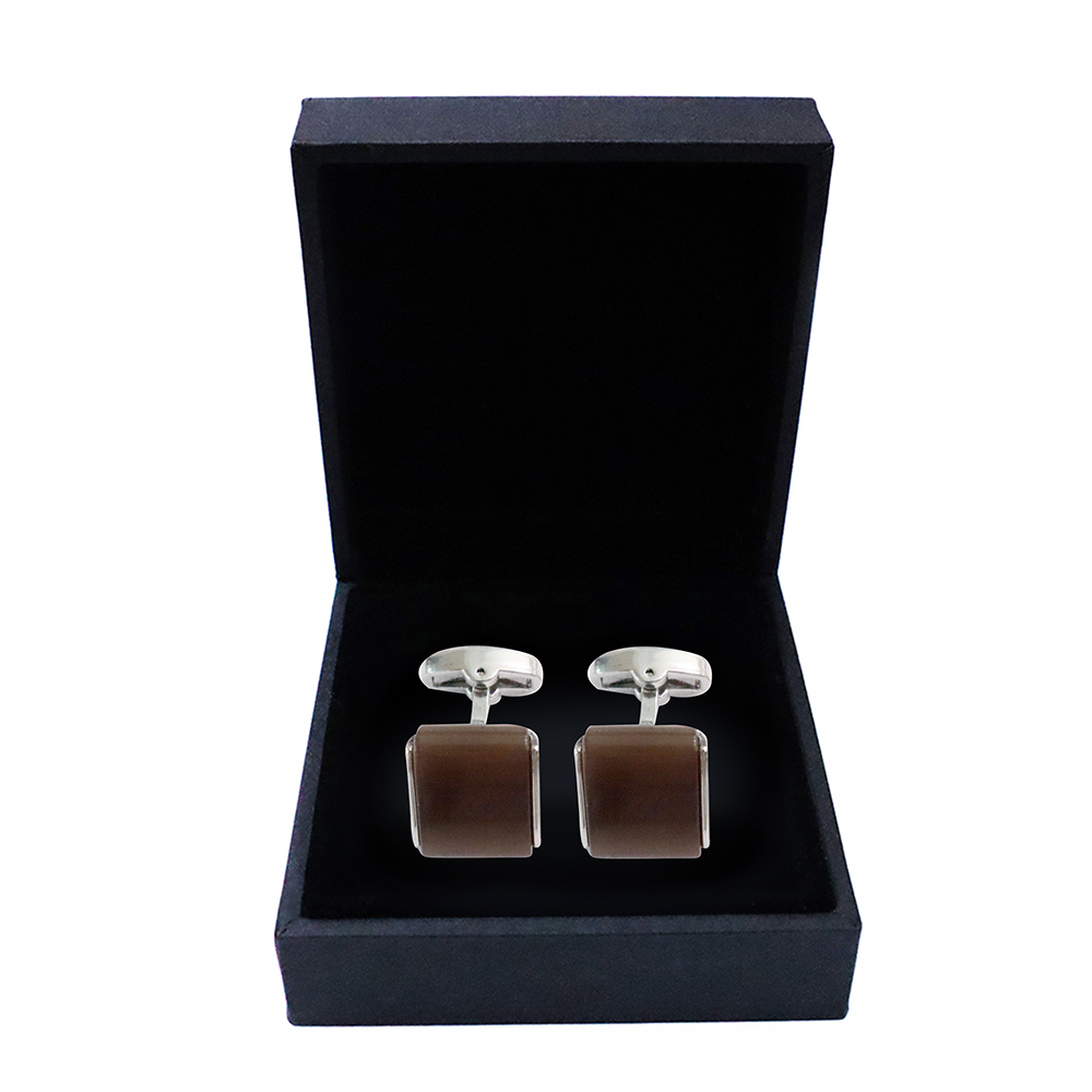 Khuy măng set, cufflinks măng set - Khuy măng set cài áo cho nam  màu trắng kim MSTK026