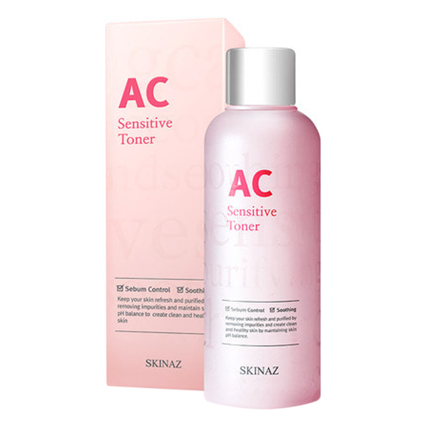 Nước Cân Bằng Da Cao Cấp 6 In 1 Ac Sensitive Toner Skinaz (180ml)