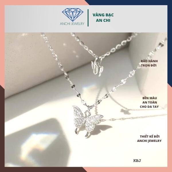Dây chuyền đôi uyên ương hồ điệp, Quà tặng bạn gái,An chi jewelry
