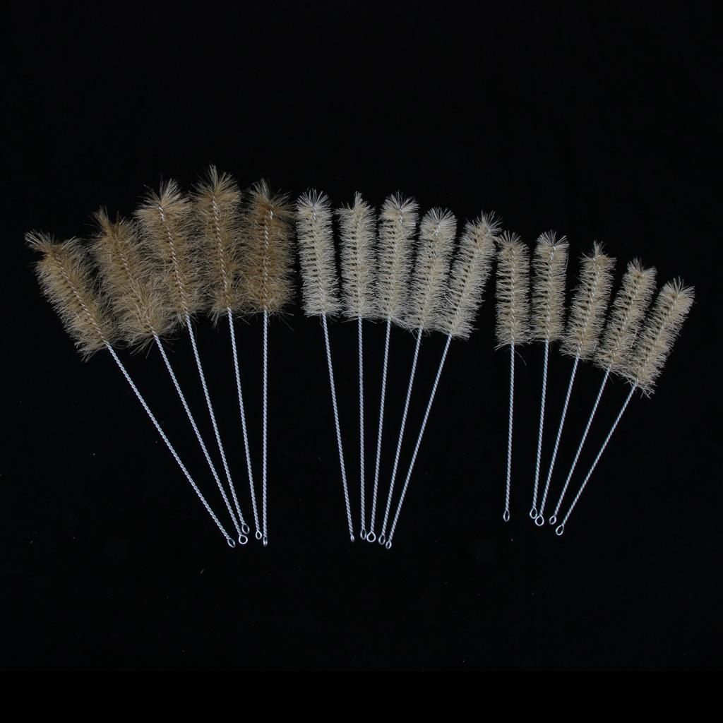 Set Of 15 Pieces Test Tube Brushes Brush Cleaning Tool 3 Sizes S/M/L