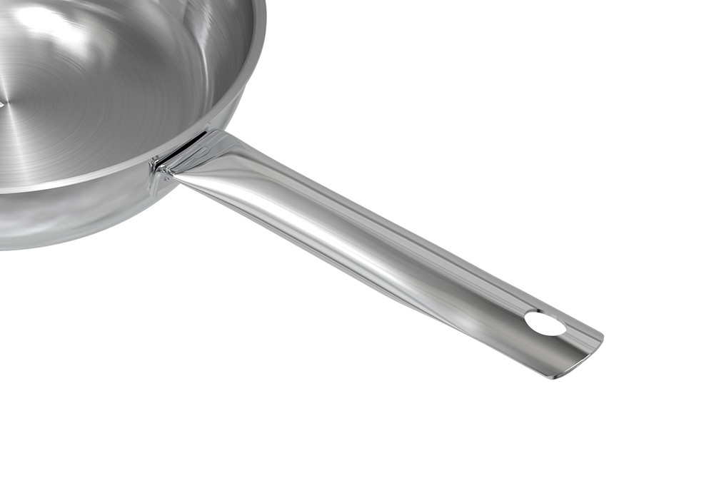 Chảo inox 304 đa lớp cao cấp SUNHOUSE IN20-24-26M6E - 3 lớp nguyên khối - Cán rỗng hạn chế bỏng