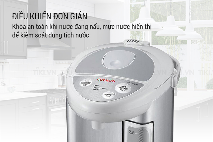 Bình Thủy Điện Cuckoo CWP-333G - 3.3L - Hàng Chính Hãng