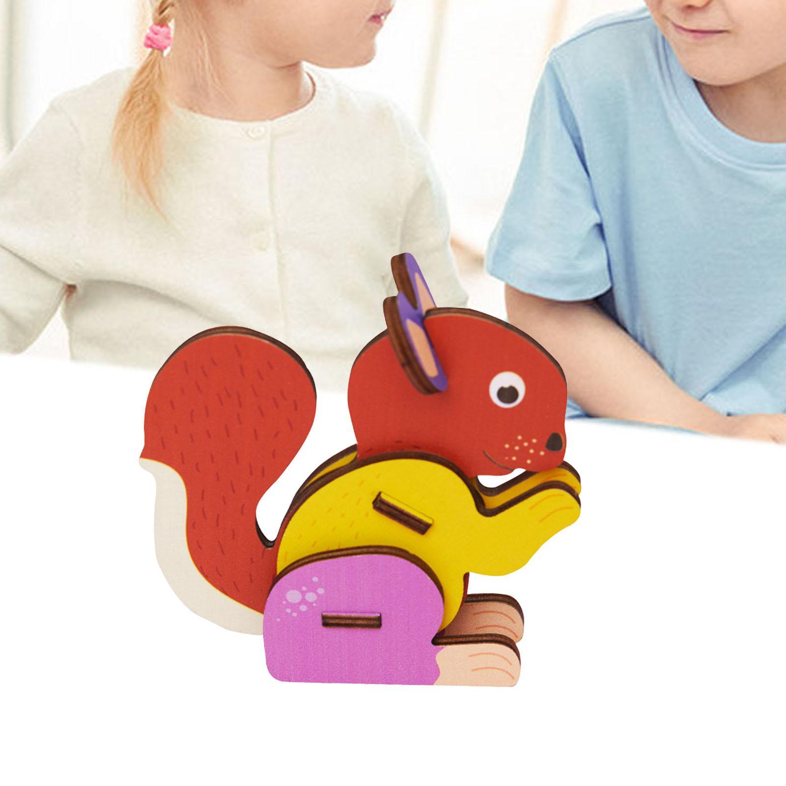 Animal Jigsaw Puzzles Cognition Intelligence Puzzle for Children Kids Preschool Gift