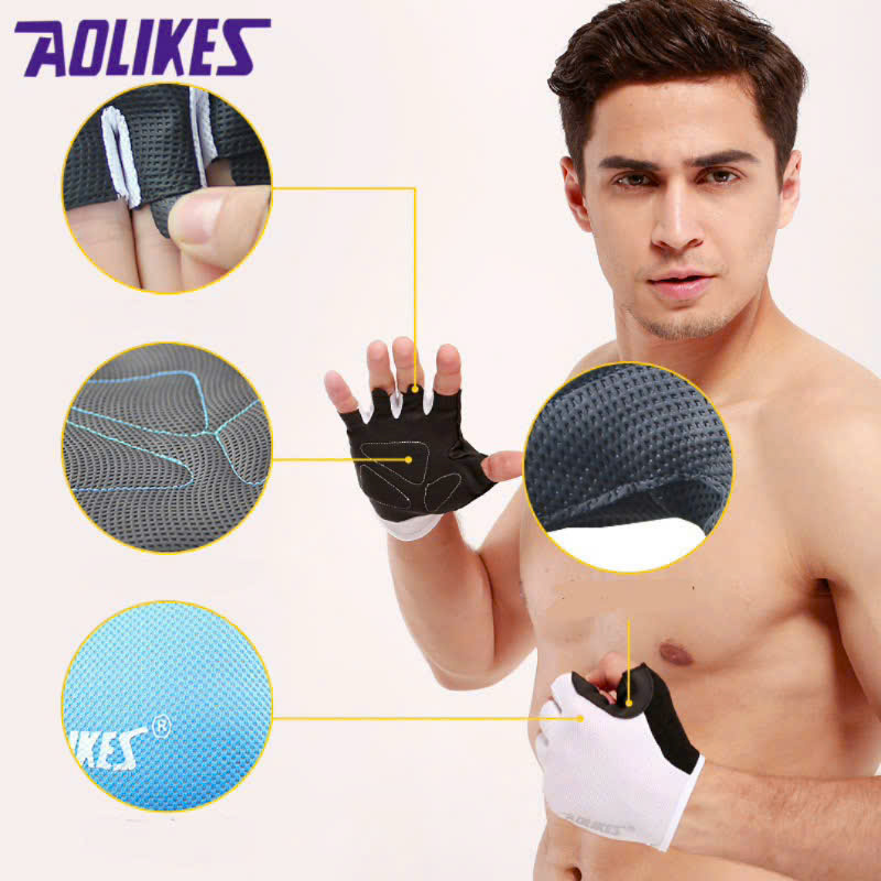 Găng tay tập GYM nam- nữ Aolikes 104 | Tạo cảm giác thoải mái nhất
