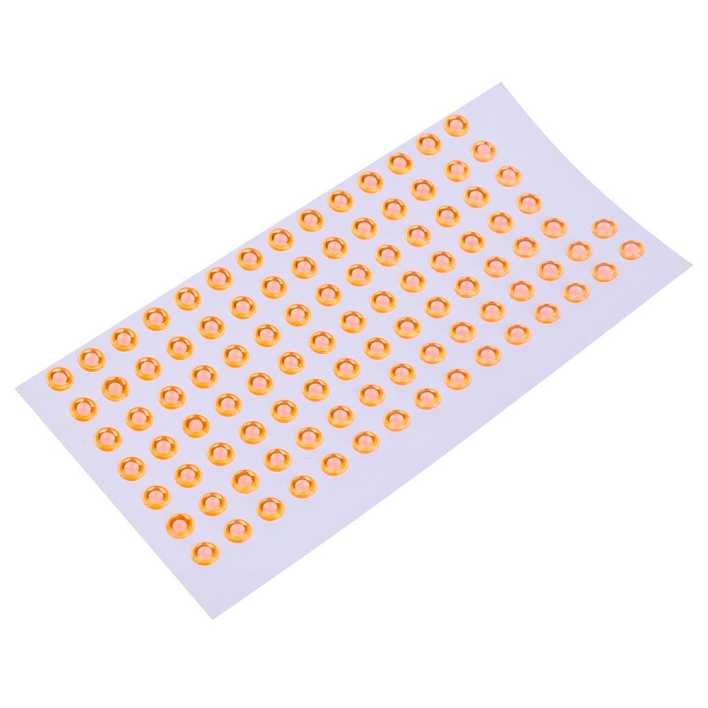 100 Pieces Fishing Lure Eyes Lifelike Realistic Artificial Holographic Fake Eyes Fishing Fly Tying Lures Crafts 5mm DIY