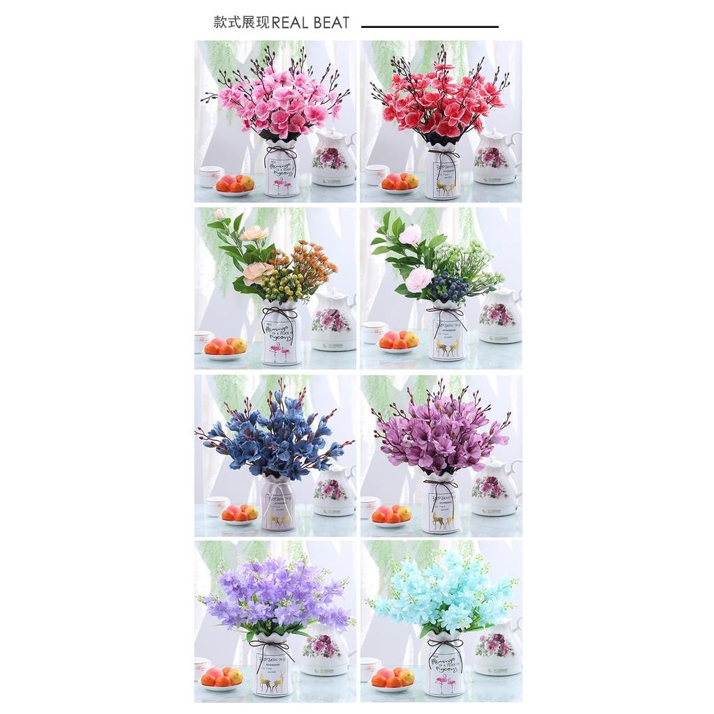 Lọ hoa gốm sứ 18cm hình hồng hạc độc đáo trang trí phong cách Bắc Âu, bình hoa decor Flowermini BH02