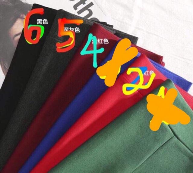 CHÂN VÁY BÚT CHÌ công sở sẻ sau dáng dài 70cm