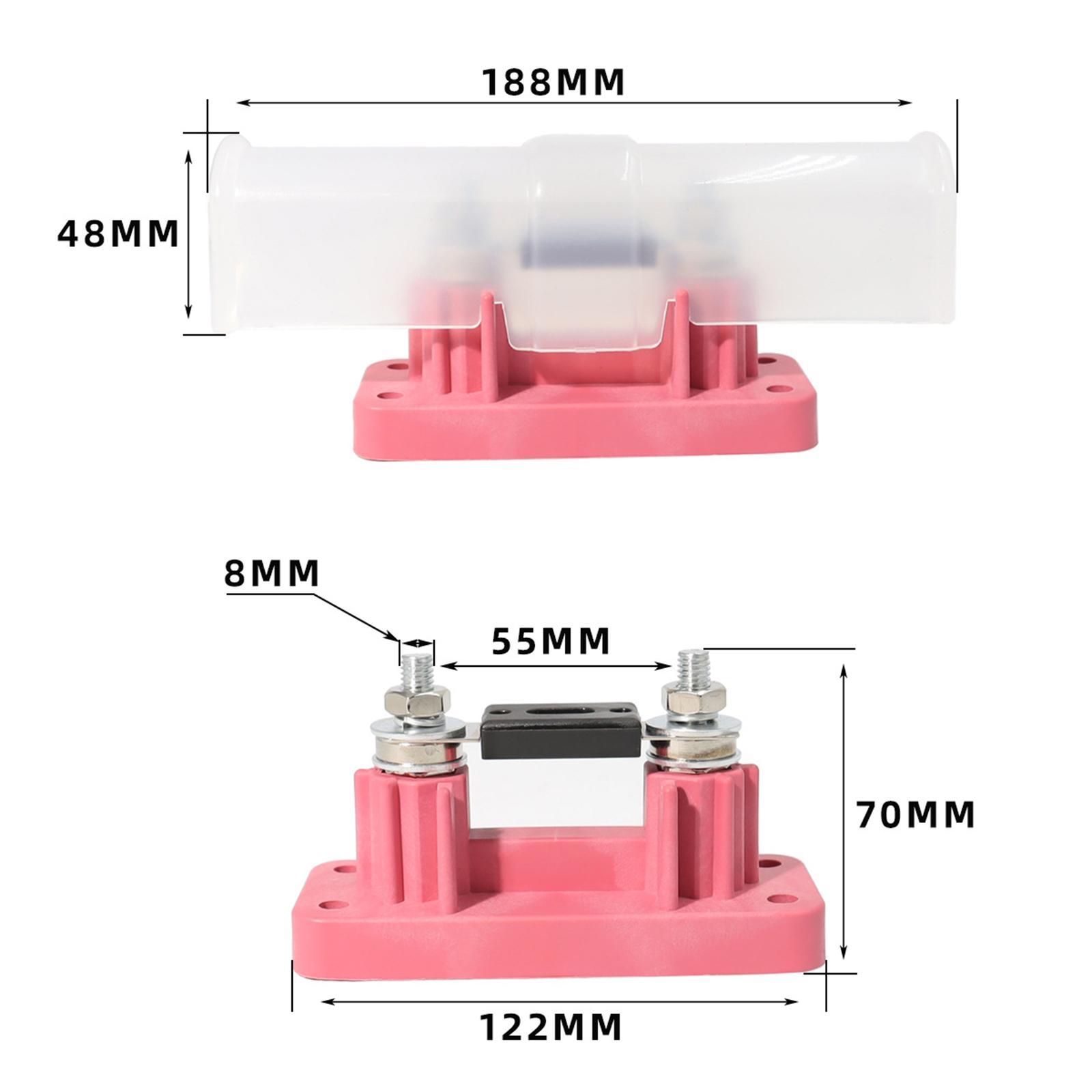 Fuse Holder, Anl Fuse Holder, 500A Electrical Protection Easily Install Car Audio Modification Fuse Box Accessories for Automotive Truck