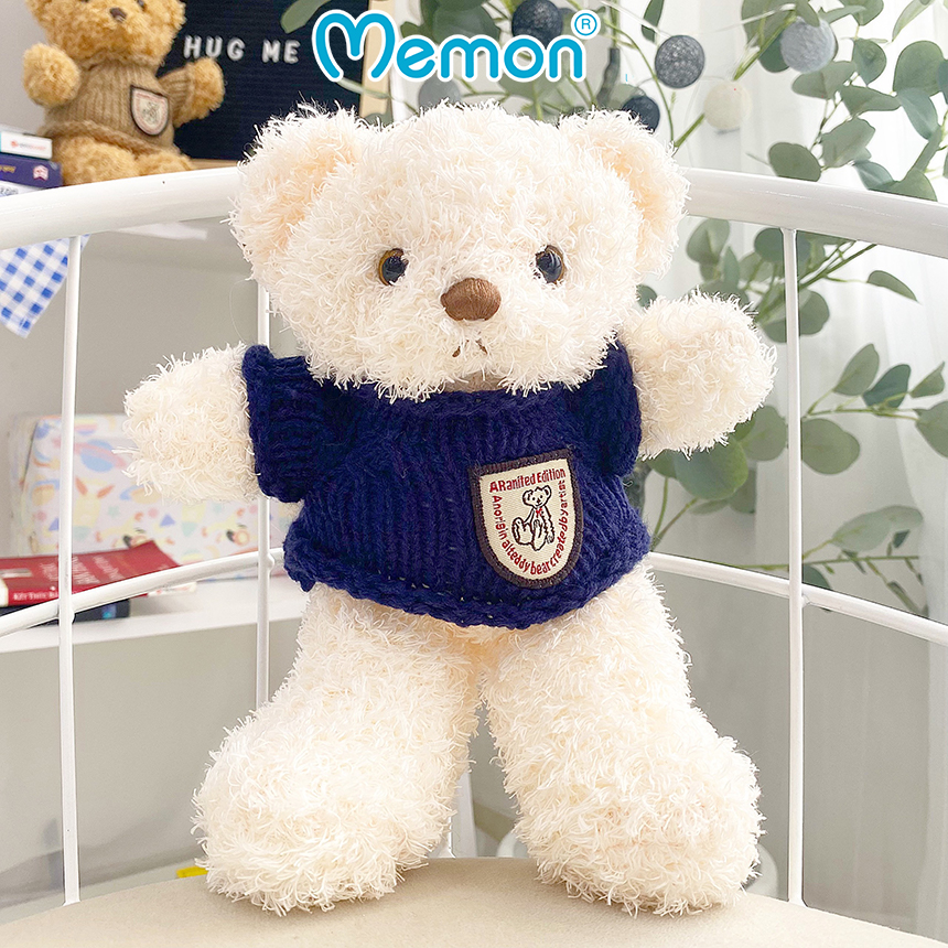 Gấu bông teddy head tales mini nhồi gòn 20cm cao cấp Memon