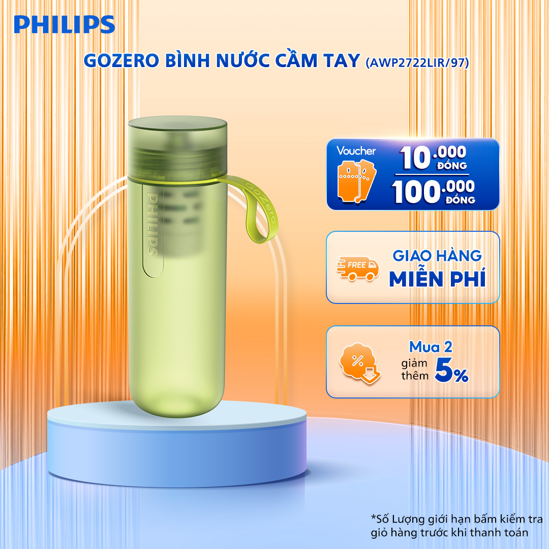 Bình lọc nước thể thao Philips AWP2722LIR/97