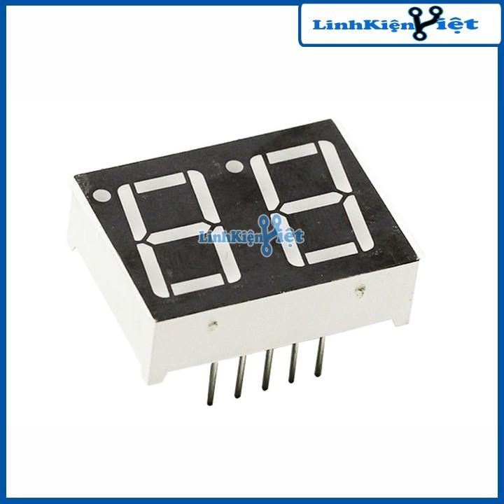 Bộ 5 led 7 thanh 2 số đỏ anode chung 0.56 inch