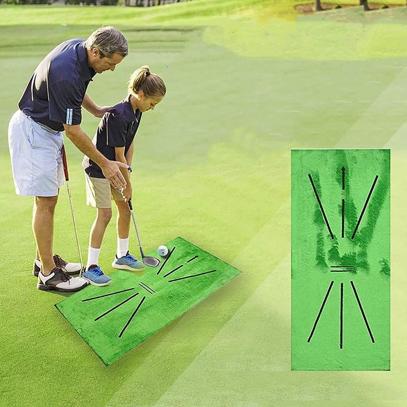 Thảm Tập Swing golf Batting Mat PGM Tại Nhà Ngoài Trời Di Động Mini Có Vạch Định Hướng Phát Bóng TT008 - Hàng Chính Hãng