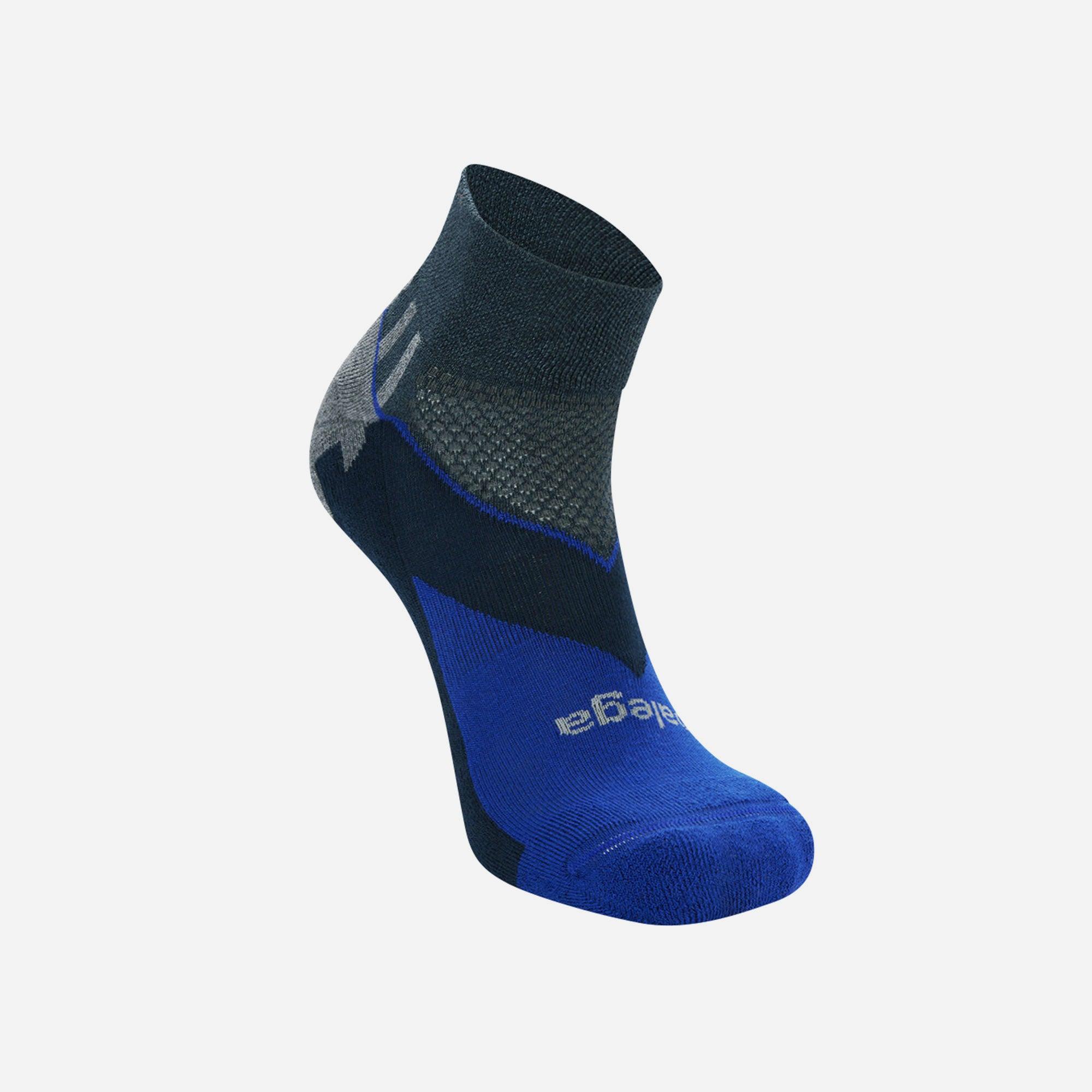 Vớ thể thao unisex Balega Quarter - Enduro V-Tech Charcoal / Cobalt - 215399