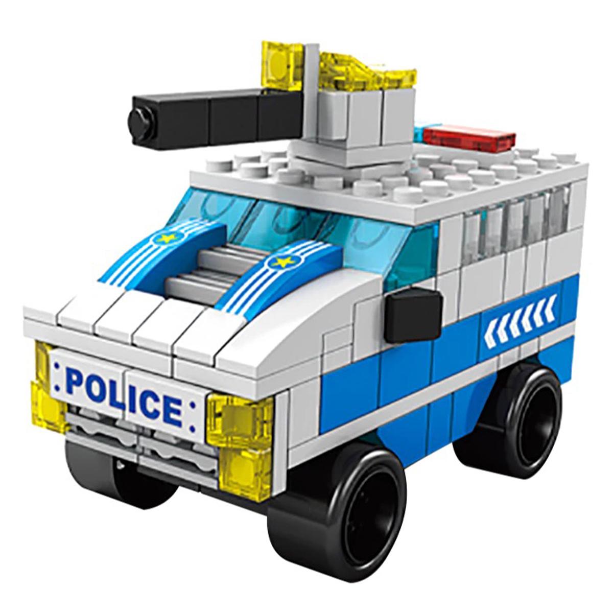 Đồ Chơi Lắp Ráp Xe Cảnh Sát 6 Trong 1 - Police Car - Toys&amp;Joys 8978-4 (1000 Mảnh Ghép)