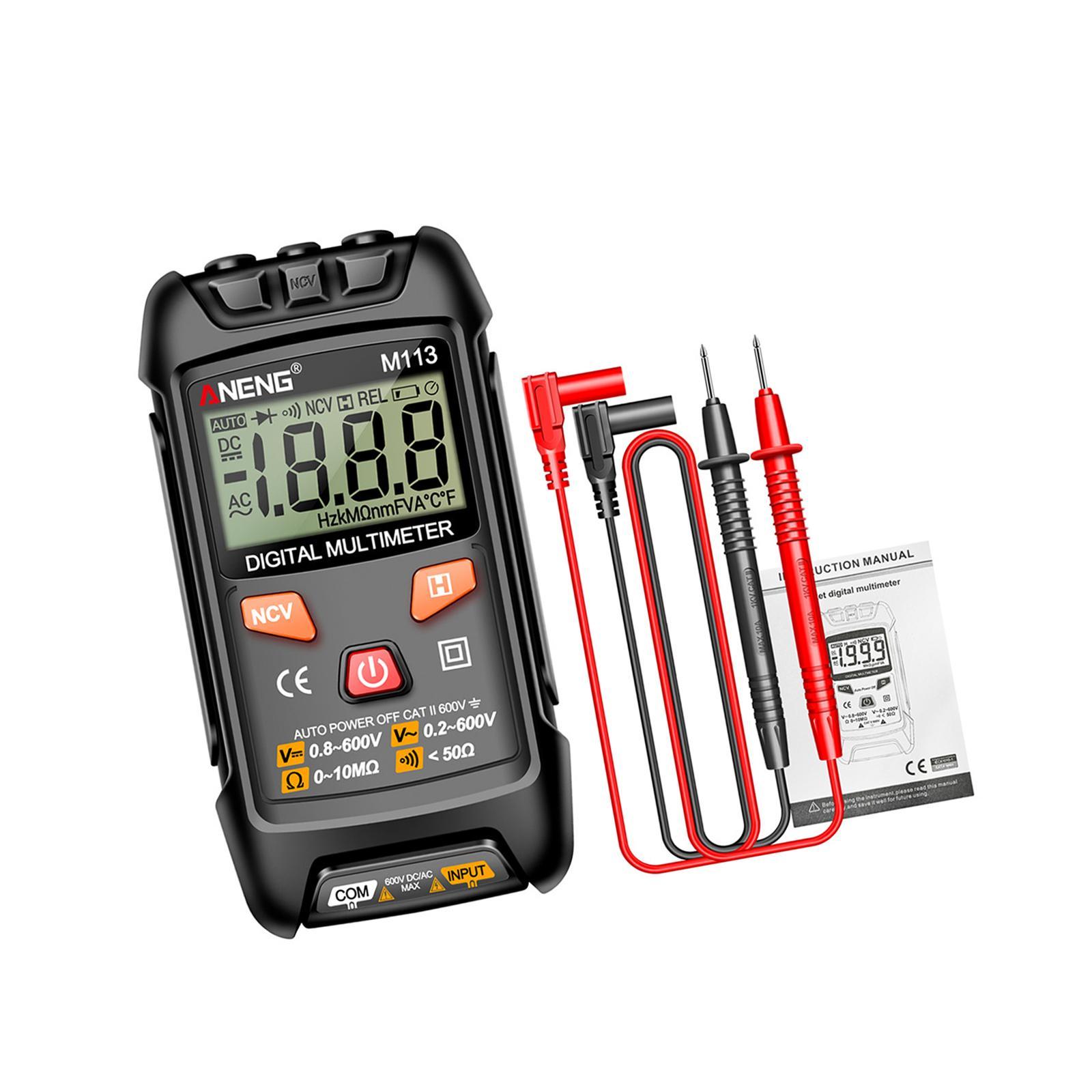 Pocket Multimeter Electrical Tester Ohm meter for  DC Voltage, Current, NCV, Continuity, Capacitance, Diodes, Meansurement, Meter for Automotive