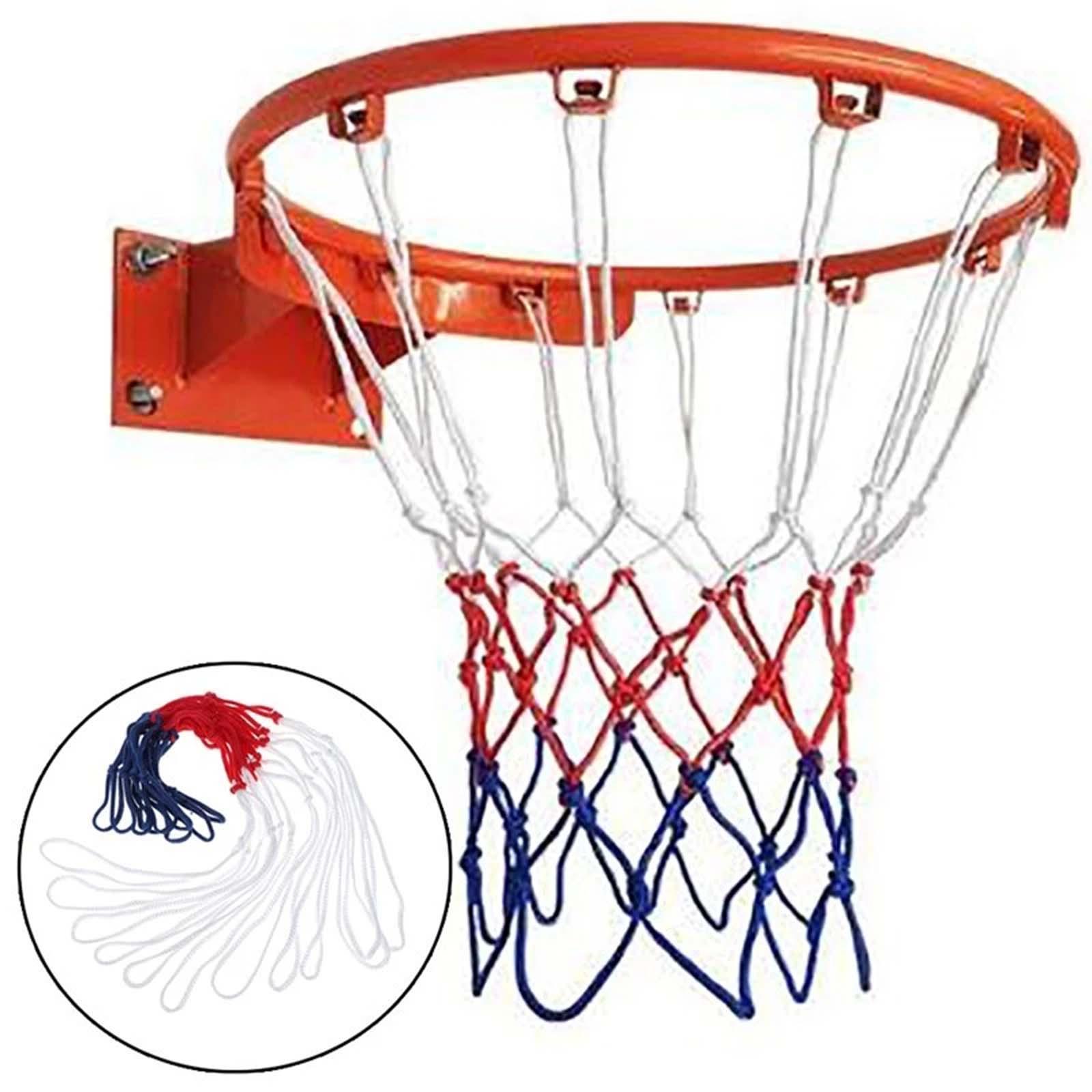 Basketball Net Replacement 12 Loops Basketball Hoop Basketball Court Equipment Net Mesh for Standard Basketball Sport