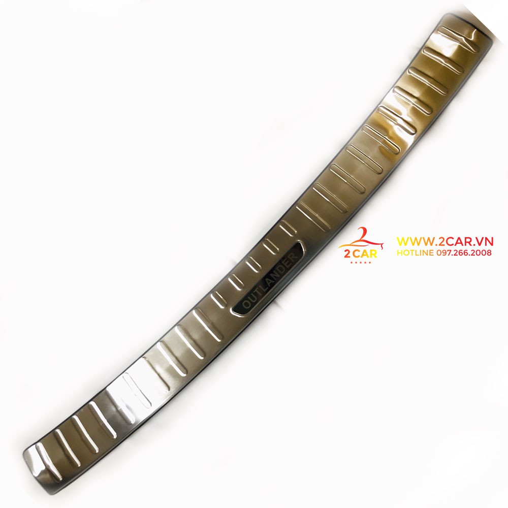 Chống Trầy Cốp Trong, ngoài Xe Mitsubishi Outlander 2018-2019, chất liệu Inox