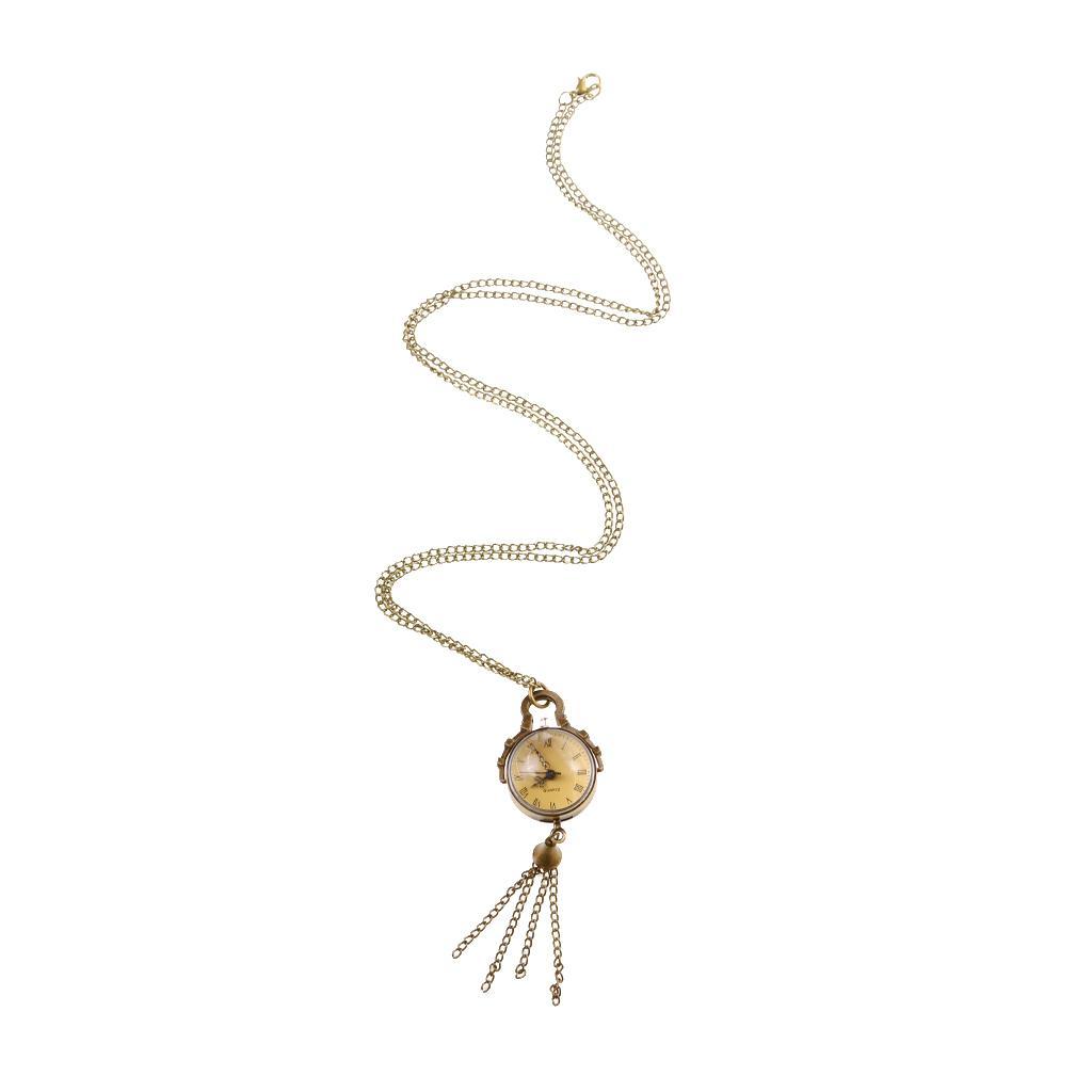 Fashion Vintage Retro Antique Tassel Cute Pocket Watch Chain Necklace Gifts