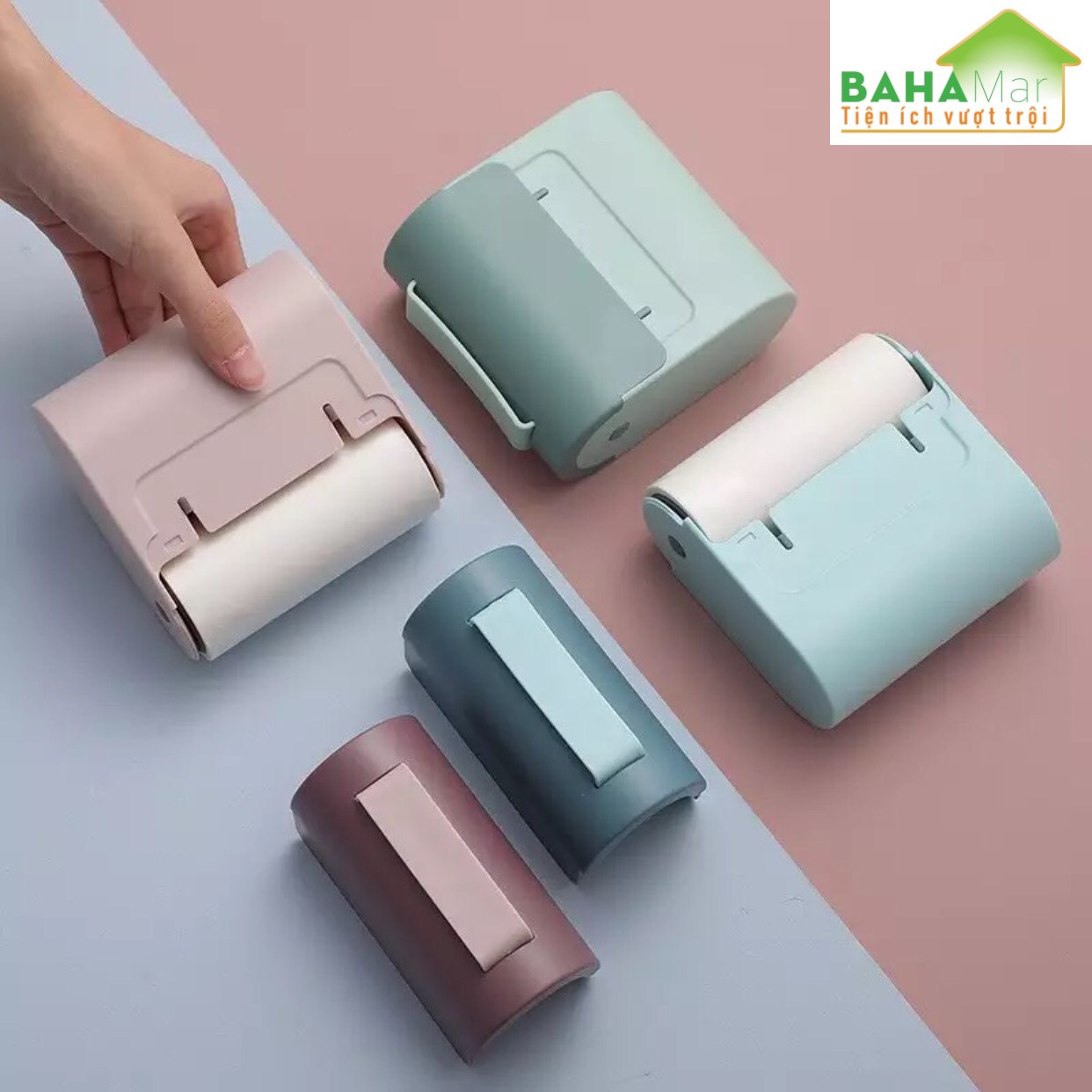 CON LĂN DÍNH LÀM SẠCH BỤI, LÔNG, BÔNG, MẢNH VỤN TRÊN CÁC BỀ MẶT LEN, DẠ, NỈ... "BAHAMAR" thuận tiện xử lý các vụn bông, lông, mảnh vụn rơi vãi