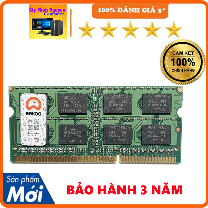 Ram laptop EEKOO DDR3 4GB - 8GB bus 1600 - Hàng chính hãng