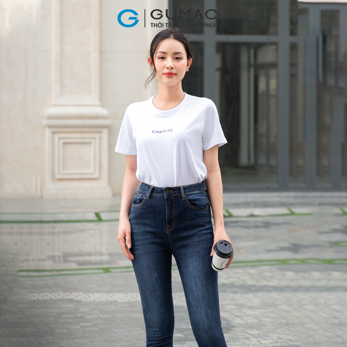 Quần Jeans nữ skinny tôn dáng trẻ trung năng động GUMAC QJD09041