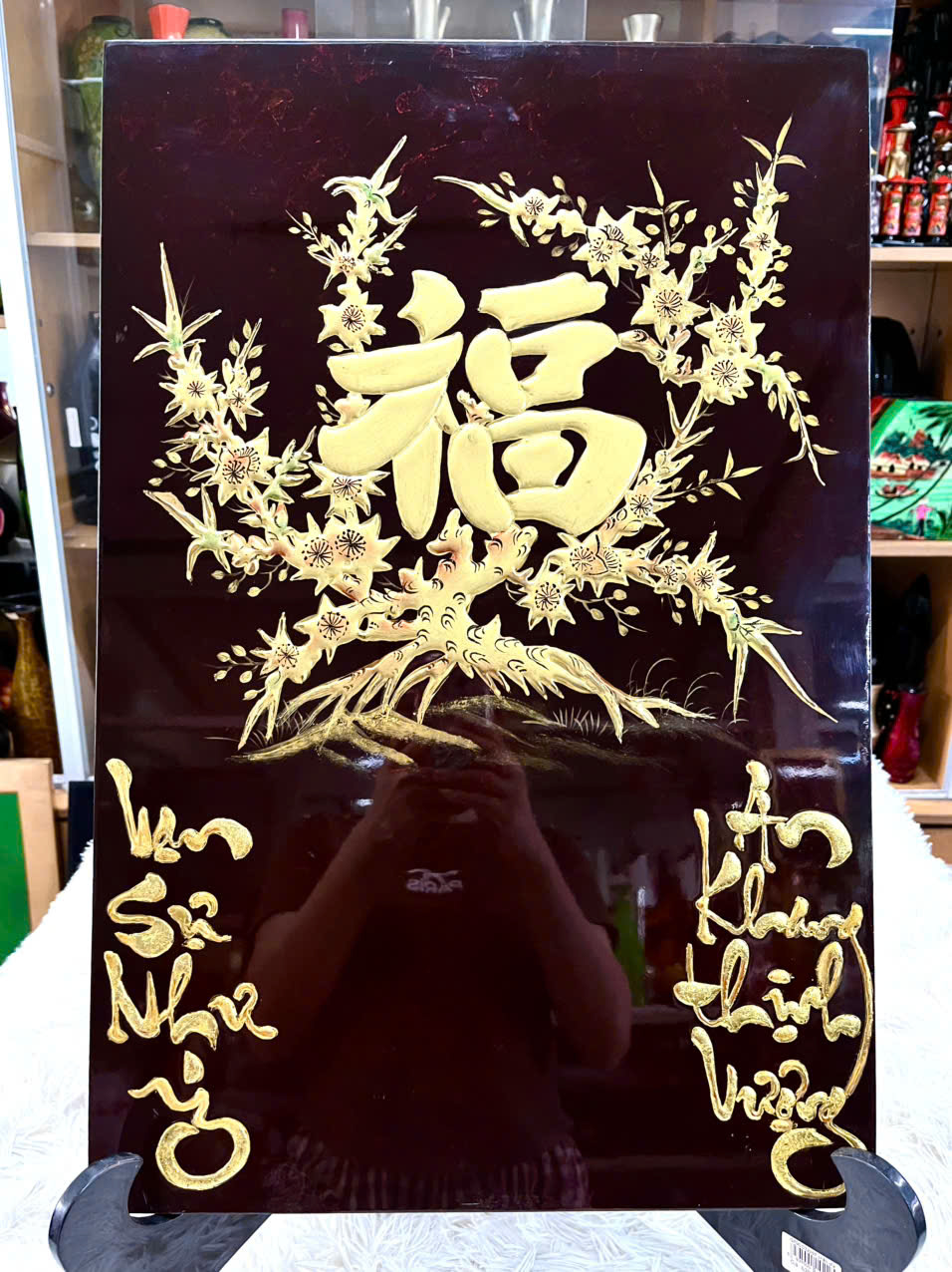 [XẢ KHO]Tranh lịch sơn mài cao cấp Thanh Bình Lê size 40x60 cm