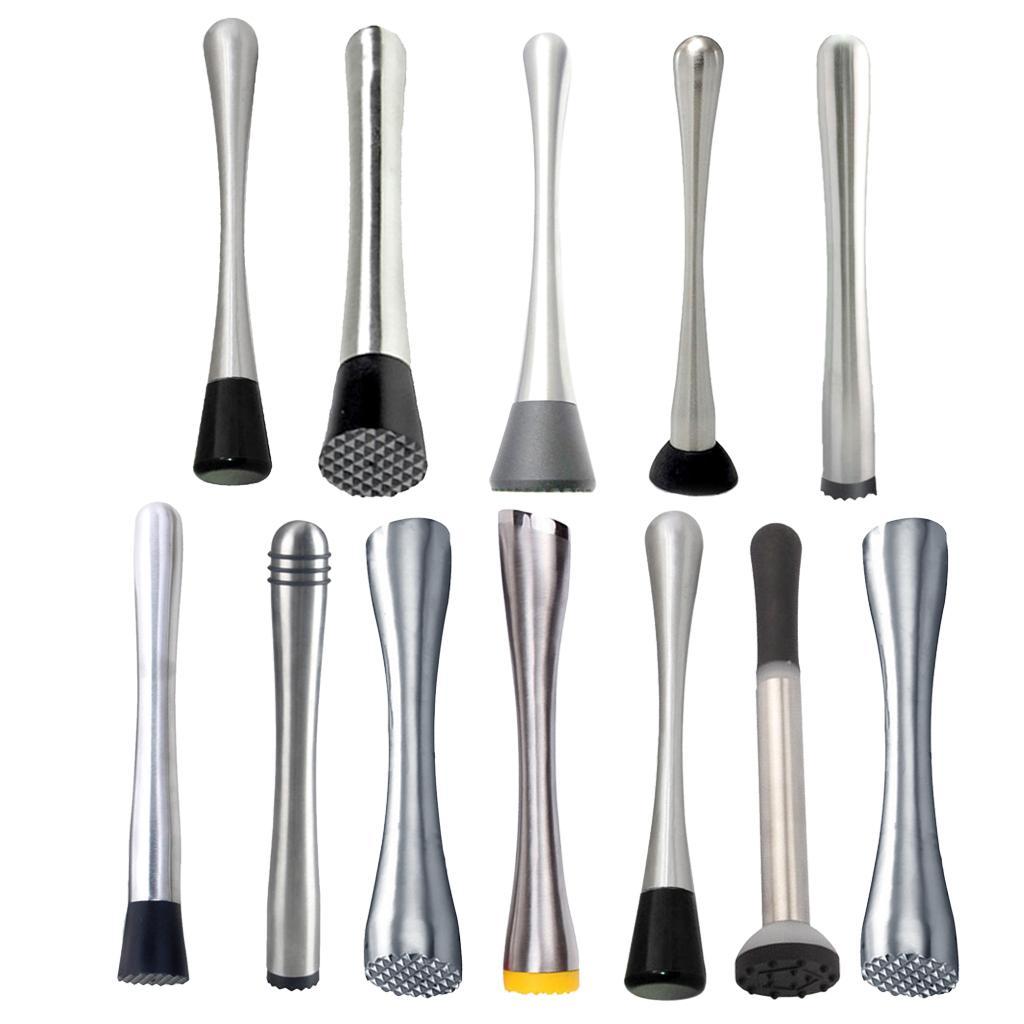 Professional Stainless Steel Cocktail Muddler Drink Muddler Bartender Tool